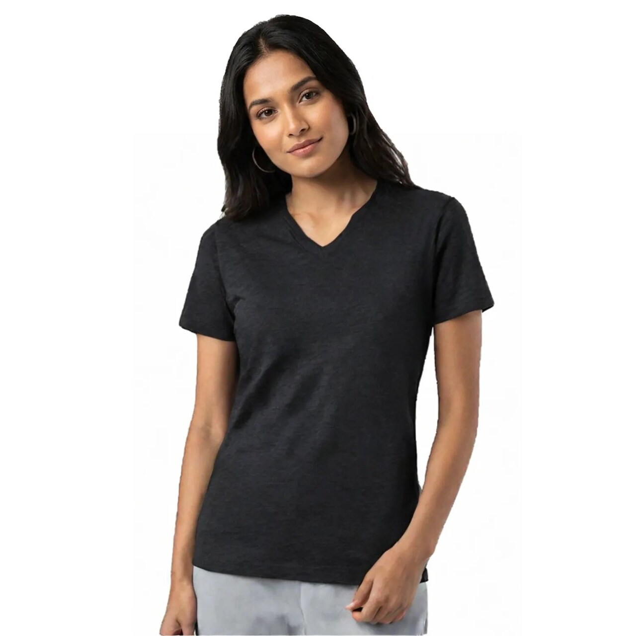 BELLA + CANVAS Triblend V-Neck Tee Soft Lightweight Unisex Retail Fit Everyday Casual Shirt